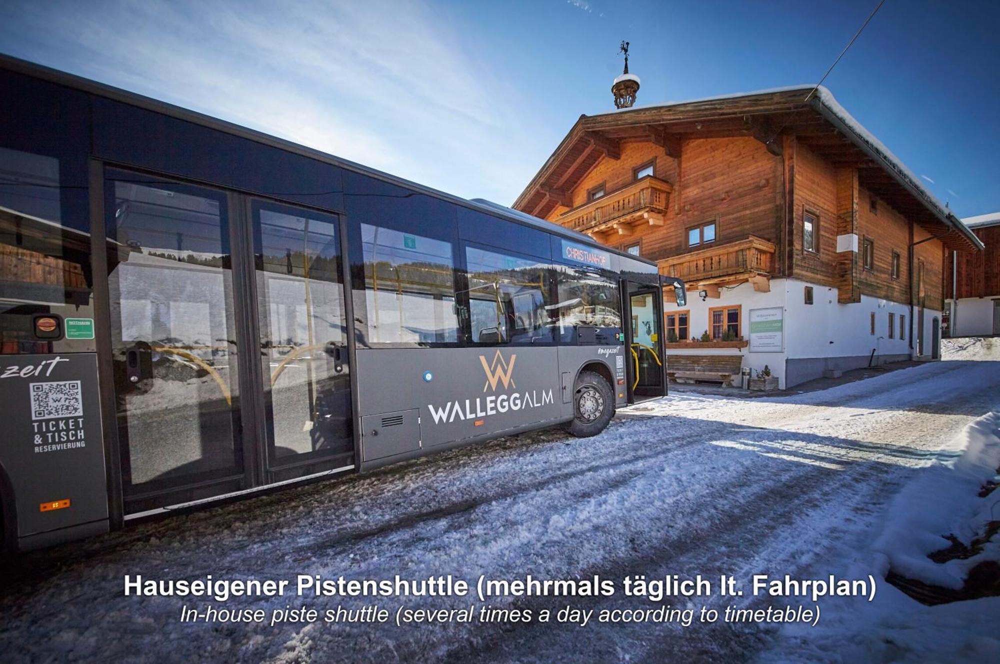 Ski In-Ski Out - Gaestehaeuser Saalbach-Hinterglemm - Wallegghof Christianhof 외부 사진