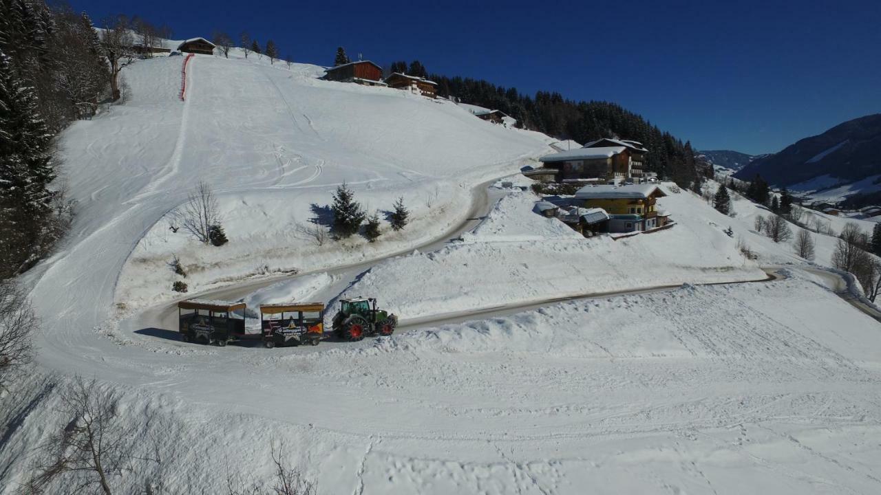 Ski In-Ski Out - Gaestehaeuser Saalbach-Hinterglemm - Wallegghof Christianhof 외부 사진